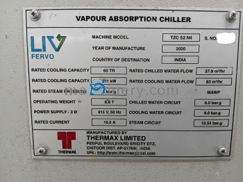 60 TR Thermax Vapour Absorption Chiller thumbnail