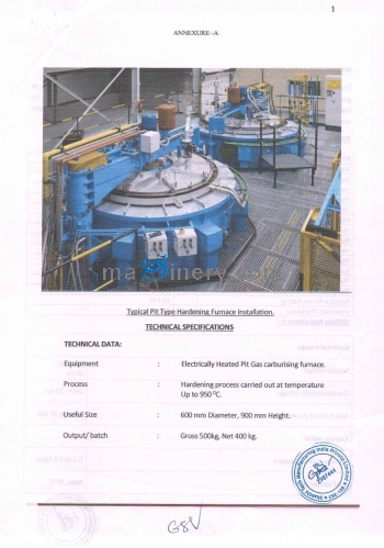 Sale Of Industrial Heat-treatment Equipment (unused Seco Warwick)