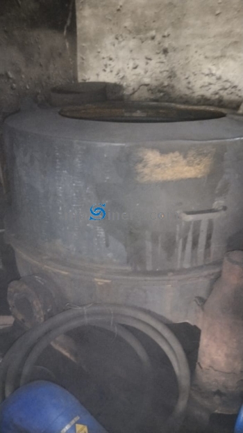 Used MS Rubber Lined 48 Inch Centrifuge Along With Motor